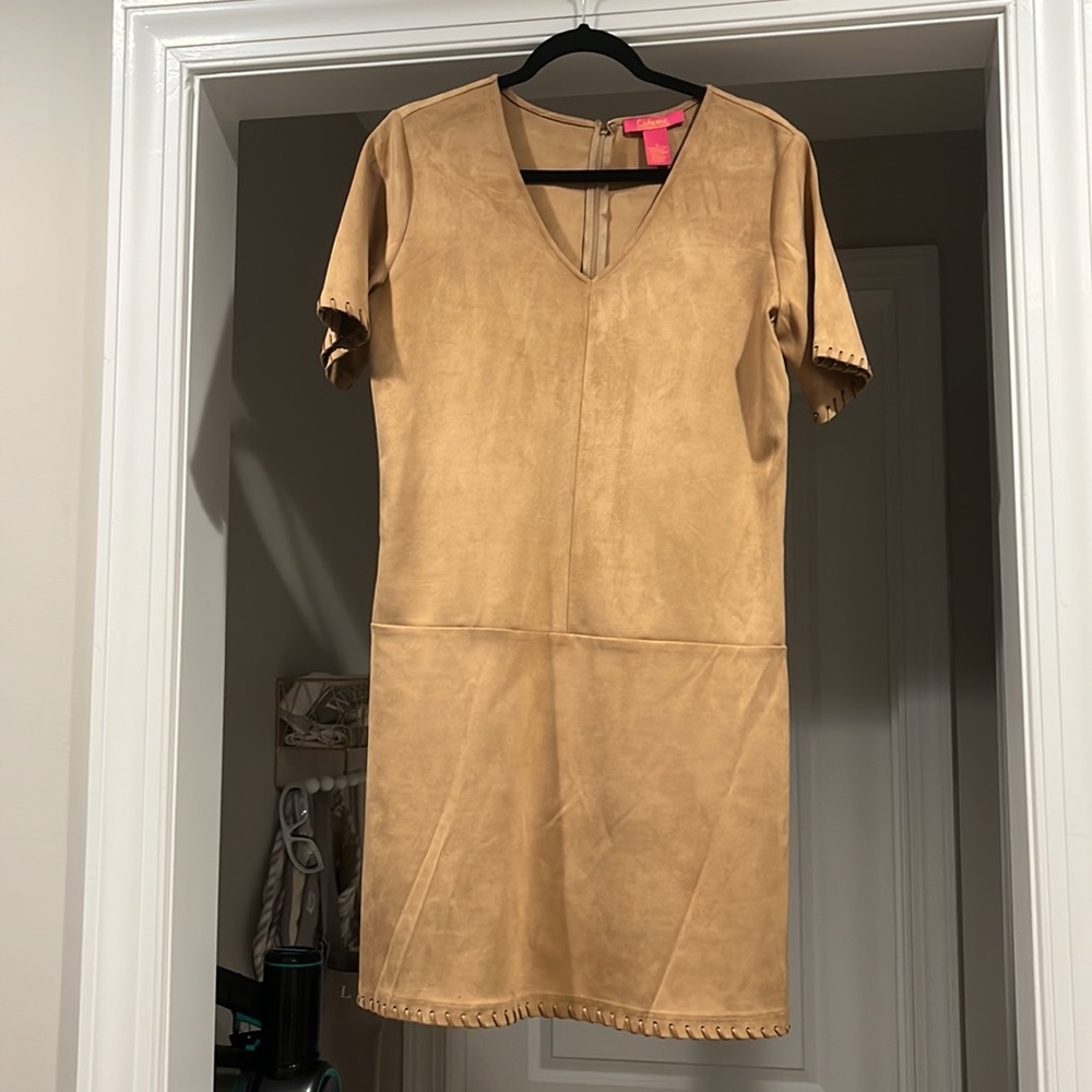Suede dress👗so pretty and 💃ILNC goes with everything! Worn x 1.🌟💫👗
So in style!